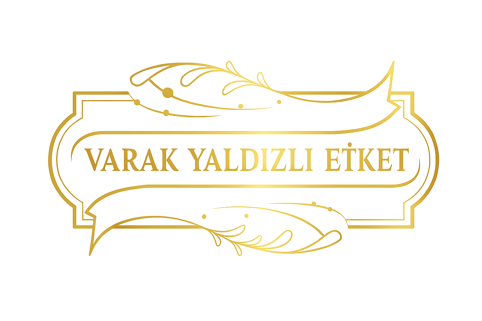 varak yaldızlı etiket